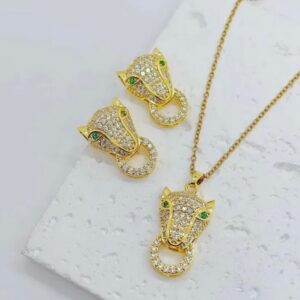 Necklace & Earrings Set (Animal Head Design)